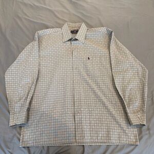 Vintage  Polo Sport Button Up Gray Size Large L